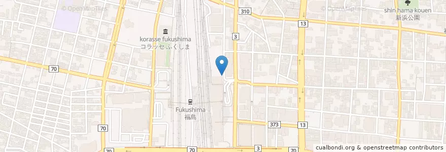 Mapa de ubicacion de ニッポンレンタカー en Japon, Préfecture De Fukushima, 福島市.