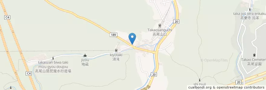 Mapa de ubicacion de 髙橋屋 en Япония, Токио, Хатиодзи.