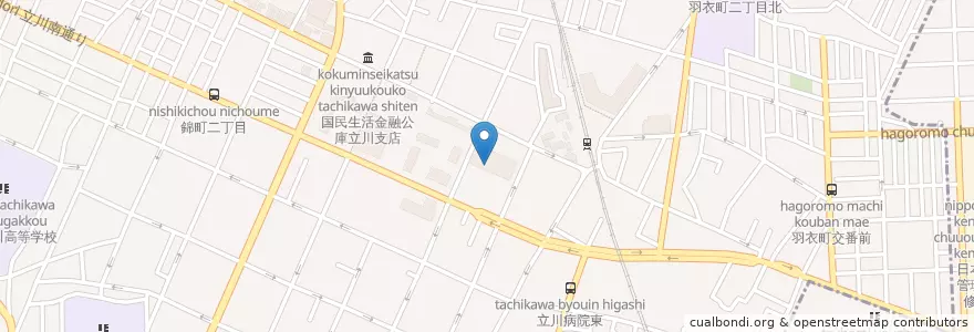 Mapa de ubicacion de 立川国家公務員共済病院 en 日本, 东京都/東京都, 立川市.