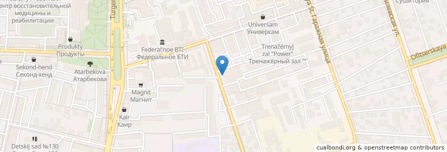 Mapa de ubicacion de Автомойка en روسيا, منطقة فيدرالية جنوبية, منطقة كراسنودار, Городской Округ Краснодар.
