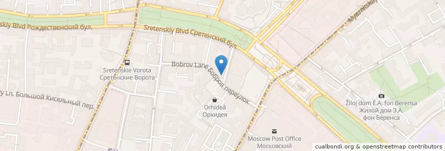 Mapa de ubicacion de Поликлиника №1 РАН en Rusland, Centraal Federaal District, Moskou, Центральный Административный Округ, Красносельский Район.