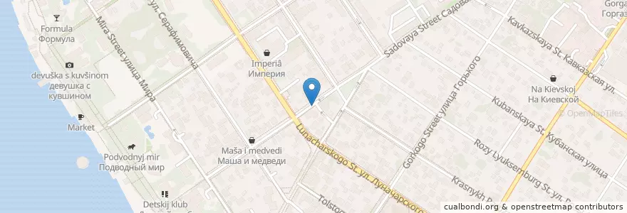 Mapa de ubicacion de Старая автостанция en Russland, Föderationskreis Südrussland, Region Krasnodar, Городской Округ Геленджик.