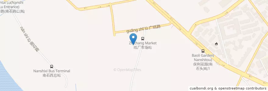 Mapa de ubicacion de 南石头街道 en چین, گوانگ‌دونگ, 广州市, 海珠区, 南石头街道.