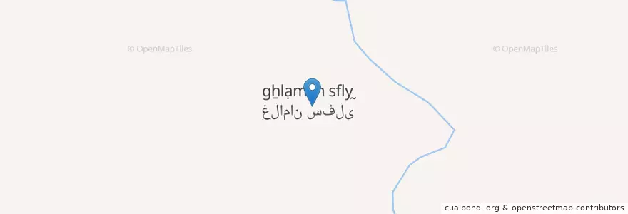 Mapa de ubicacion de غلامان سفلی en Iran, Luristan, شهرستان چگینی, بخش ویسیان, شوراب, غلامان سفلی.
