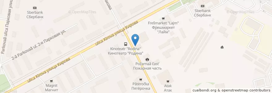Mapa de ubicacion de Московский кредитный банк en Russia, Distretto Federale Centrale, Oblast' Di Mosca, Городской Округ Подольск.
