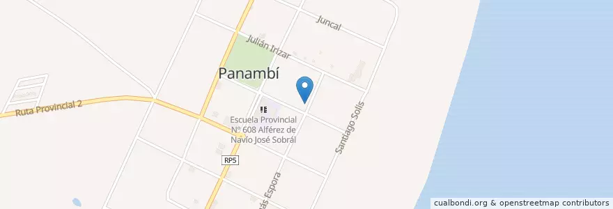 Mapa de ubicacion de Panambí en Argentine, Misiones, Departamento Oberá, Municipio De Panambí, Panambí.
