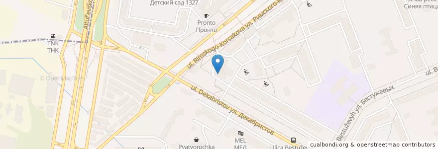 Mapa de ubicacion de Сбербанк en Rusland, Centraal Federaal District, Moskou, Северо-Восточный Административный Округ, Район Отрадное.
