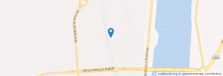 Mapa de ubicacion de Dongchang Subdistrict en China, Jilin, Tonghua City, Dongchang District, Dongchang Subdistrict.