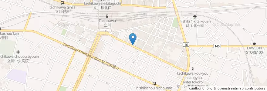 Mapa de ubicacion de モスバーガー en Japón, Tokio, Tachikawa.