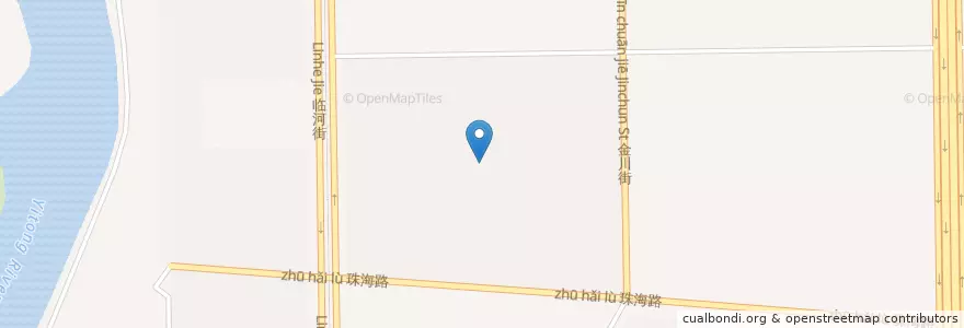 Mapa de ubicacion de 临河街道 en 中国, 吉林省, 长春市, 南关区, 临河街道.