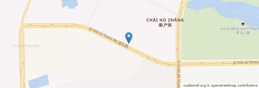Mapa de ubicacion de Mingzhu Subdistrict en China, Jilin, Changchun City, Nanguan District, Mingzhu Subdistrict.