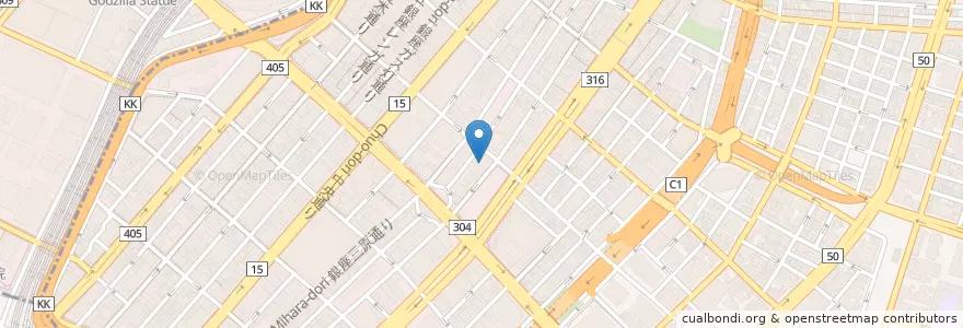 Mapa de ubicacion de タイムズ銀座４丁目 en Japón, Tokio, Chuo.