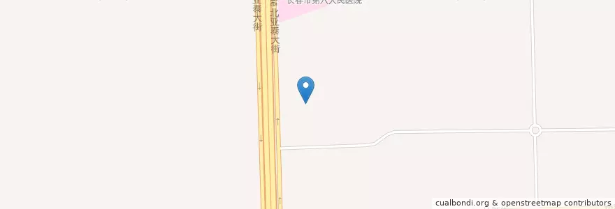 Mapa de ubicacion de 兴业街道 en 中国, 吉林省, 长春市, 宽城区, 兴业街道.