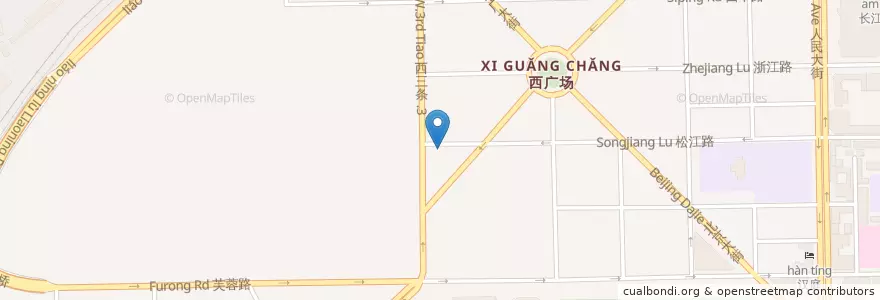 Mapa de ubicacion de 站前街道 en 中国, 吉林省, 长春市, 宽城区, 站前街道.