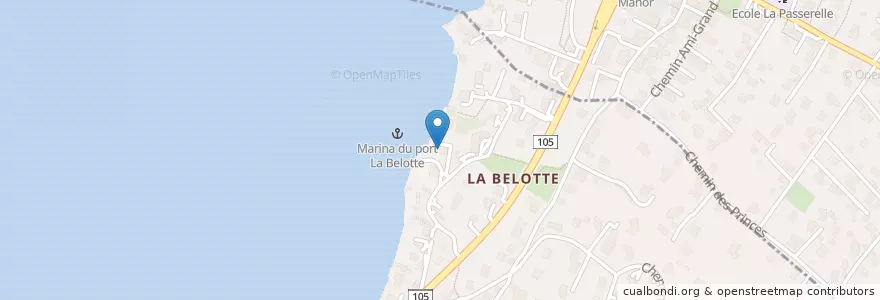 Mapa de ubicacion de La Belotte en Suíça, Genève, Genève, Collonge-Bellerive.