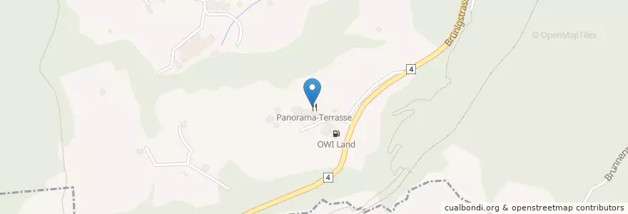 Mapa de ubicacion de Panorama-Terrasse en Zwitserland, Obwalden, Giswil.