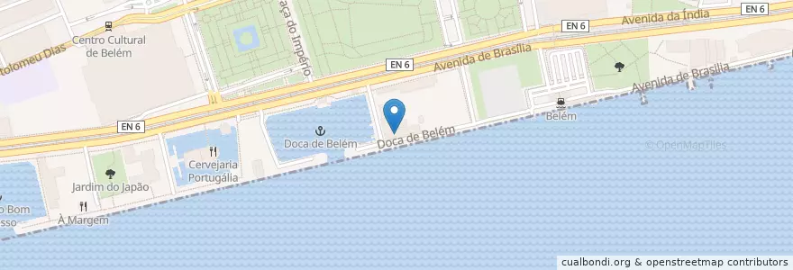 Mapa de ubicacion de Restaurante O Pedroucos en 葡萄牙, Área Metropolitana De Lisboa, Lisboa, Grande Lisboa, Belém.