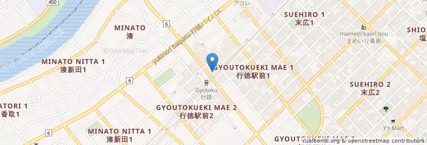 Mapa de ubicacion de 千寿司 en Japan, 千葉県, 市川市.