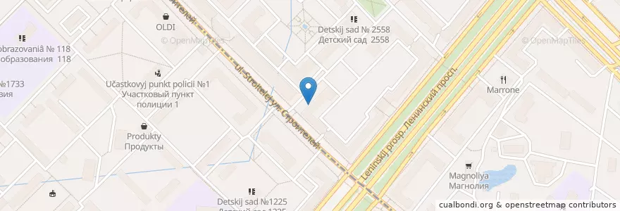 Mapa de ubicacion de Евростом+ en Russia, Distretto Federale Centrale, Москва, Юго-Западный Административный Округ, Ломоносовский Район.