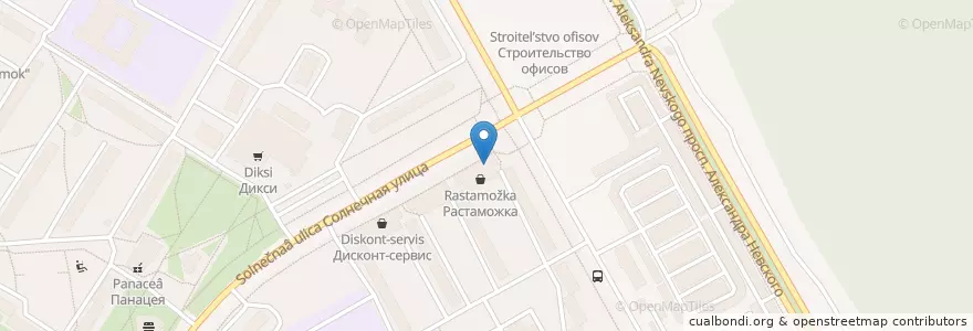 Mapa de ubicacion de Глубина en Russland, Föderationskreis Nordwest, Oblast Leningrad, Сосновоборский Городской Округ, Ломоносовский Район.