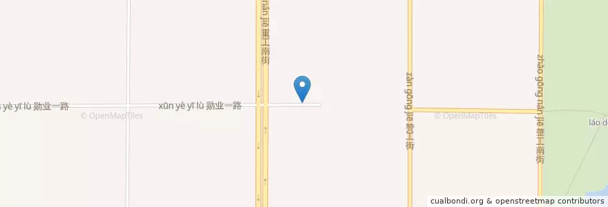 Mapa de ubicacion de 工人村街道 en Chine, Liaoning, 沈阳市, 铁西区, 工人村街道.