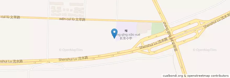 Mapa de ubicacion de 丰乐街道 en China, Liaoning, 沈阳市, 沈河区, 丰乐街道.