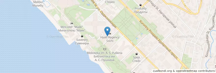 Mapa de ubicacion de Дом 1934 г en Rusia, Южный Федеральный Округ, Krai De Krasnodar, Городской Округ Сочи.