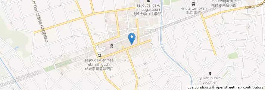 Mapa de ubicacion de マツモトキヨシ 成城学園店 en 일본, 도쿄도, 世田谷区.