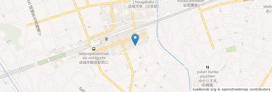 Mapa de ubicacion de 成城こばやし動物病院 en Japan, Tokio, 世田谷区.