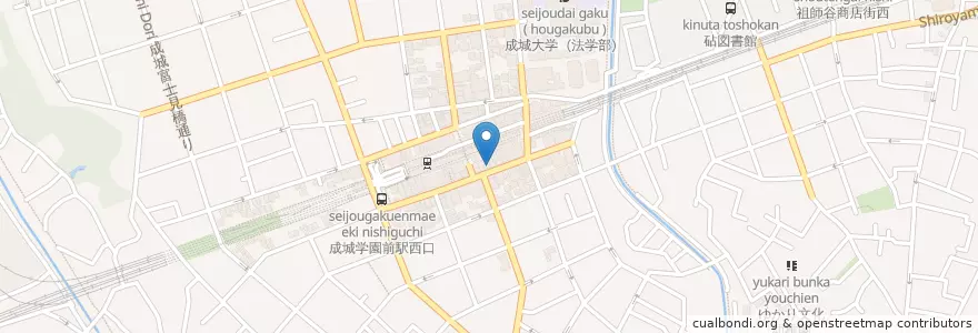 Mapa de ubicacion de 成城皮膚科 en 日本, 东京都/東京都, 世田谷区.