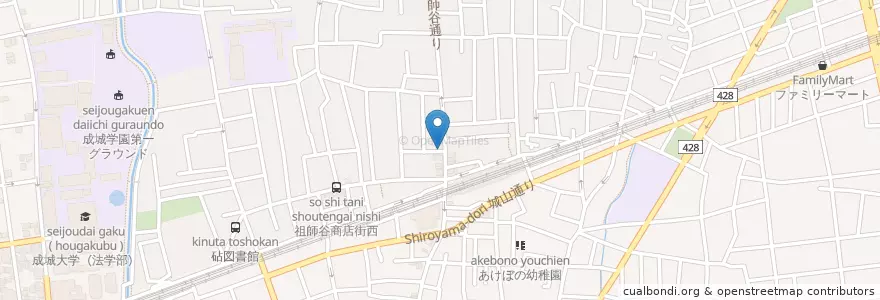 Mapa de ubicacion de なか卯 en Jepun, 東京都, 世田谷区.