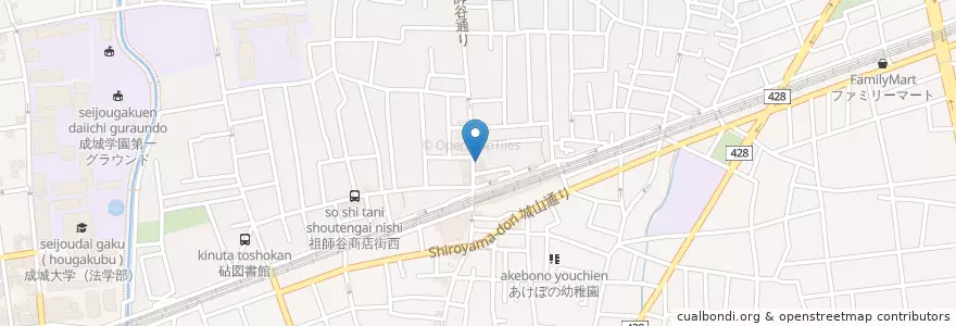 Mapa de ubicacion de MIZBOSHI en Japan, 東京都, 世田谷区.