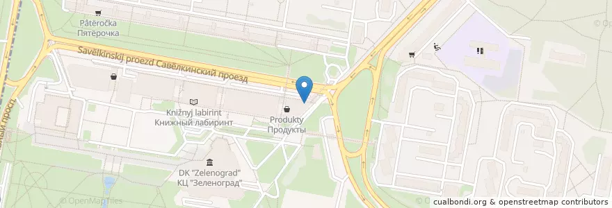 Mapa de ubicacion de Ночной клуб en Russie, District Fédéral Central, Oblast De Moscou, Moscou, Зеленоградский Административный Округ, Район Савёлки.