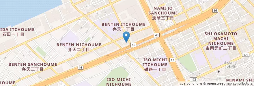 Mapa de ubicacion de 港消防署 en Japan, 大阪府, Osaka, 港区.