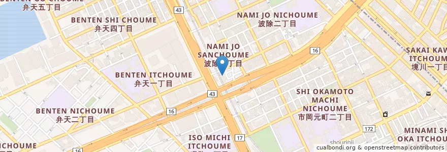 Mapa de ubicacion de マクドナルド en Japan, Präfektur Osaka, 大阪市, 港区.