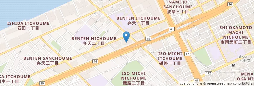 Mapa de ubicacion de 大阪市立港図書館 en اليابان, أوساكا, أوساكا, 港区.