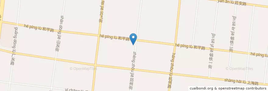 Mapa de ubicacion de 锦铁街道 en Chine, Liaoning, 锦州市, 凌河区, 锦铁街道.