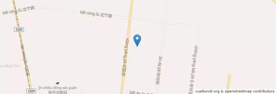Mapa de ubicacion de 石桥子街道 en China, Liaoning, 锦州市, 古塔区, 凌河区, 石桥子街道.