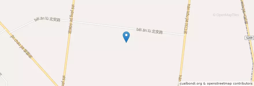 Mapa de ubicacion de 敬业街道 en 中国, 辽宁省, 锦州市, 古塔区, 敬业街道.