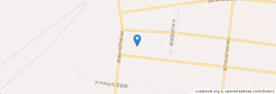 Mapa de ubicacion de 天安街道 en Chine, Liaoning, 锦州市, 古塔区, 天安街道.