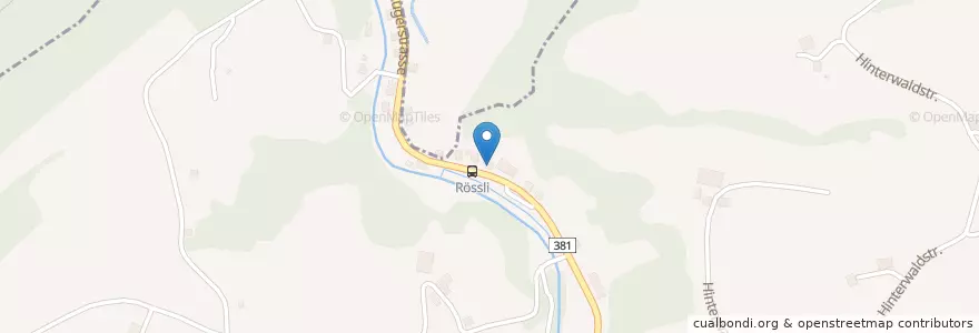 Mapa de ubicacion de Restaurant Rössli en Schweiz/Suisse/Svizzera/Svizra, Zug, Unterägeri.