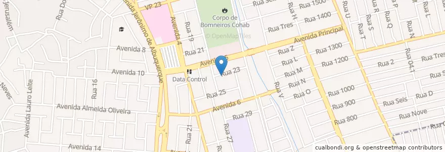 Mapa de ubicacion de 6º DP en البَرَازِيل, المنطقة الشمالية الشرقية, مارانهاو, Região Geográfica Intermediária De São Luís, Microrregião Da Aglomeração Urbana De São Luís, ساو لويز.