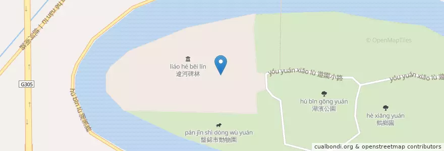 Mapa de ubicacion de 化工街道 en الصين, لياونينغ, 盘锦市, 双台子区, 胜利街道.