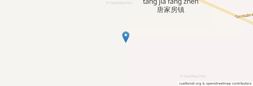 Mapa de ubicacion de 唐家房镇 en 中国, 辽宁省, 鞍山市, 千山区, 唐家房镇.