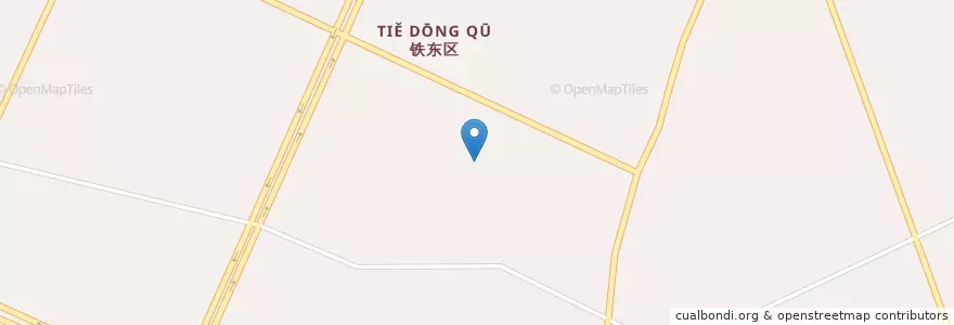 Mapa de ubicacion de Changqing Subdistrict en China, Liaoning, Anshan City, Tiedong District, Changqing Subdistrict.