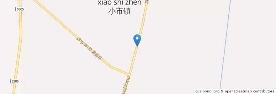Mapa de ubicacion de 观音阁街道 en China, Liaoning, 本溪市, 本溪满族自治县, 观音阁街道, 小市镇.