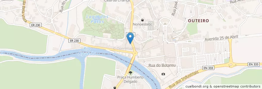 Mapa de ubicacion de Amaral en پرتغال, Aveiro, Centro, Baixo Vouga, Águeda, Águeda E Borralha.