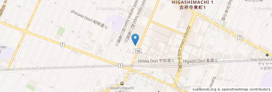 Mapa de ubicacion de 三井住友信託銀行 en Giappone, Tokyo, 武蔵野市.