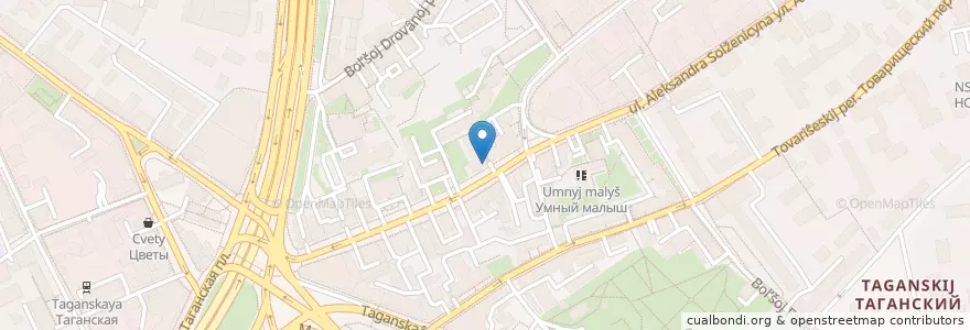 Mapa de ubicacion de ИГУПИТ en روسيا, Центральный Федеральный Округ, Москва, Центральный Административный Округ, Таганский Район.