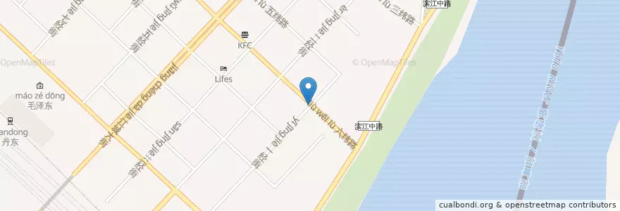 Mapa de ubicacion de 头道桥街道 en Çin, Liaoning, 丹东市, 振兴区, 头道桥街道.
